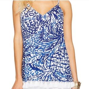 Lilly Pullitzer Nya Indigo Tank XXS